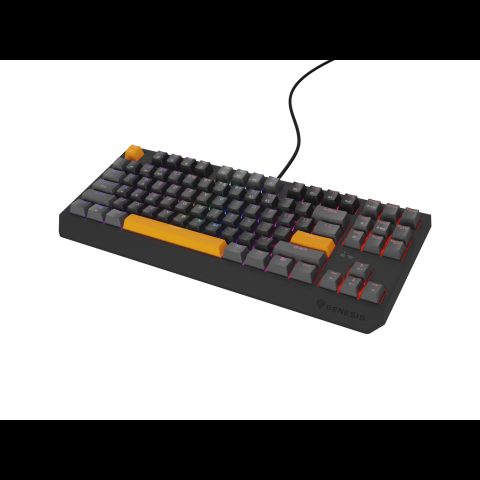 Genesis Thor 230 TKL Anchor Gray Positive Outemu Red tastatūra Speļu USB + RF Wi…
