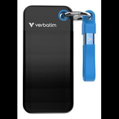 Verbatim Pocket SSD USB 3.2 Gen 2 512GB Black/Blue