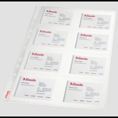 Esselte Pocket Business Card 105my A4