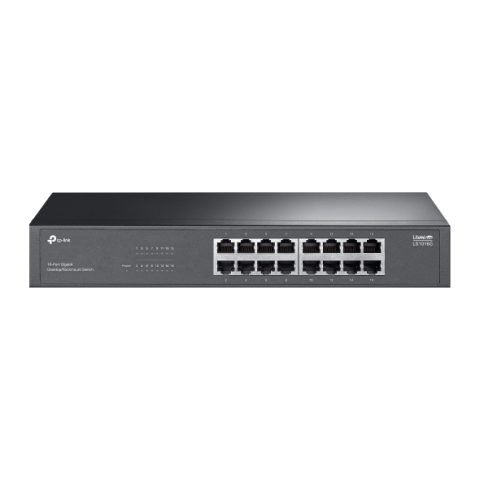 TP-Link LS1016G tīkla pārslēgs Nepārvaldīts Gigabit Ethernet (10/100/1000) Melns