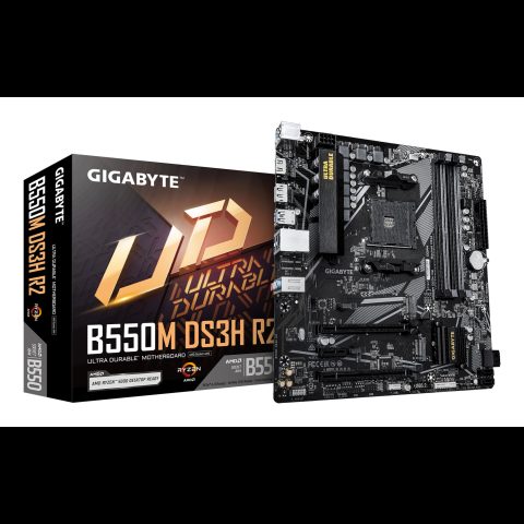 Gigabyte B550M DS3H R2 mātes plate AMD B550 Ligzda AM4 mikro ATX