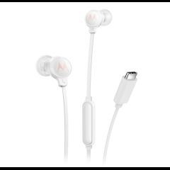 Motorola EARBUDS3CSWHITE headphones/headset Wired In-ear Calls/Music USB Type-C W…