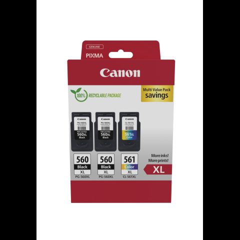 Canon 3712C009 tintes kārtridžs 3 pcs Oriģināls Augsta (XL) produktivitāte Mel…