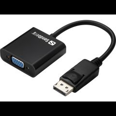Sandberg 508-43 video kabeļu aksesuārs DisplayPort VGA (D-Sub) Melns