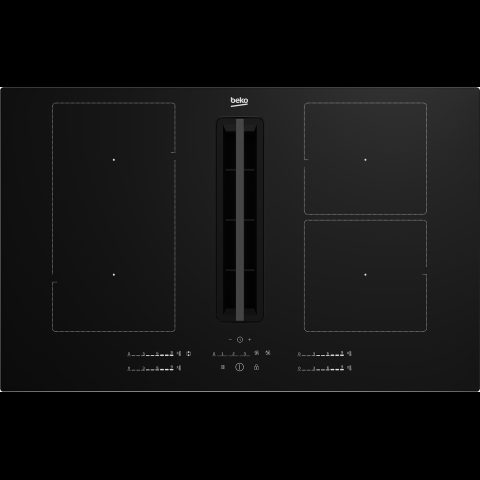 Beko HIXI 84700 UF Черный Встроенный 80 cm Плита с зонами индукции 4 зона(ы)…