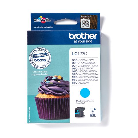 Brother LC123C tintes kārtridžs 1 pcs Oriģināls Tirkīzzils