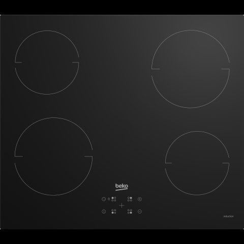 Beko HII64401QT Melns Iebūvēts 60 cm Zonas indukcijas plīts 4 zone(s)