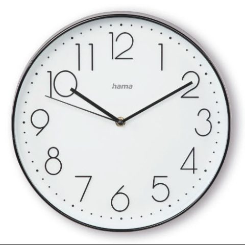 Hama Corsica Quartz clock Round Black
