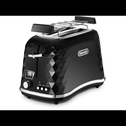 DeLonghi De’Longhi Brilliante 2 šķēle (-s) 900 W Melns