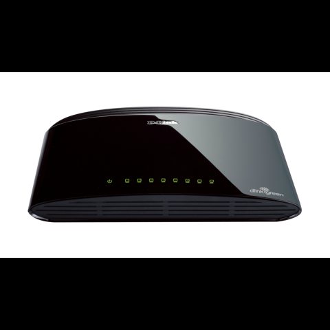 D-Link DES-1008D Неуправляемый Fast Ethernet (10/100) Черный