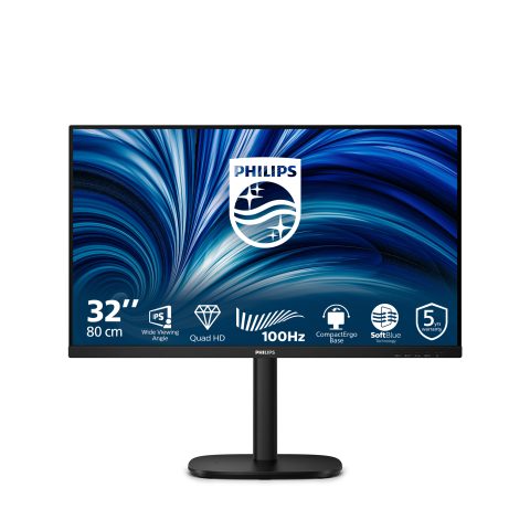 Philips 3000 series 32B2N3500/00 monitori 80 cm (31.5") 2560 x 1440 pikseļi Quad…