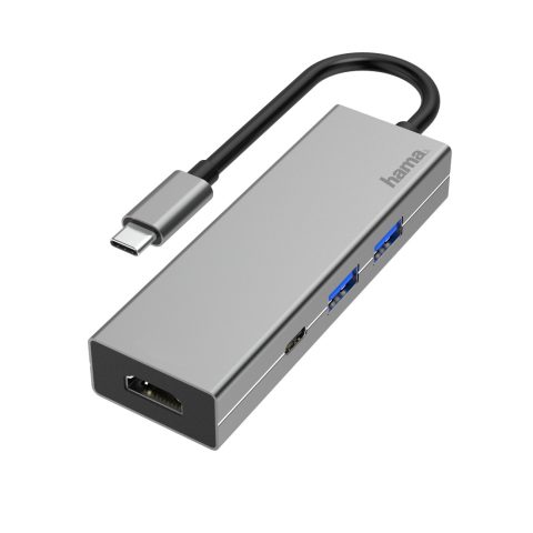 Hama 00200107 dokstacija USB 3.2 Gen 1 (3.1 Gen 1) Type-C Antracīts