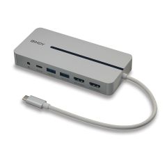 Lindy DST-Mx Duo USB-C Laptop/MacBook Mini Docking Station with Dual Display (…