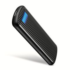 Axagon EEM2-SC External USB-C 10Gbps screwless metal box for M.2 NVMe SSD disks…