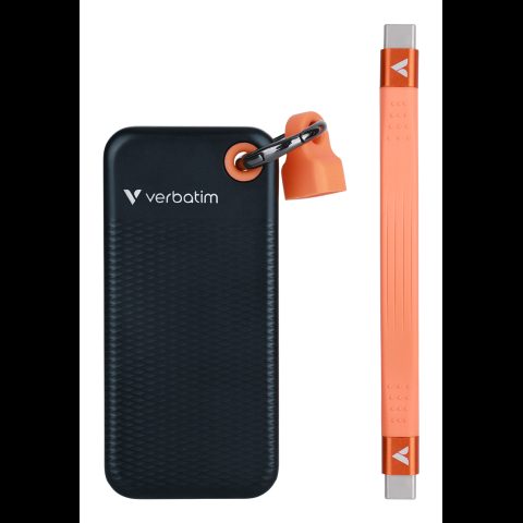 Verbatim Pocket SSD USB 3.2 Gen 2 512GB Black/Orange