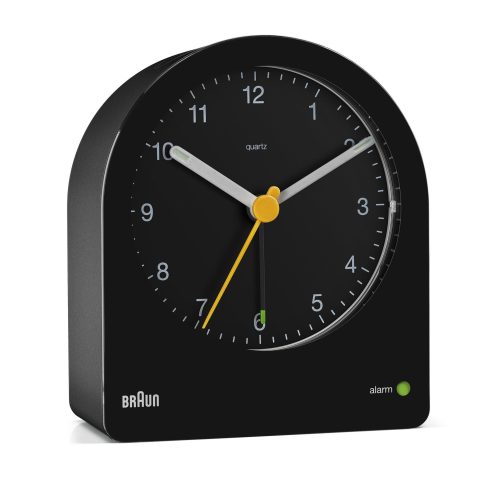 Braun BC22 Kvarca modinātājpulkstenis Melns