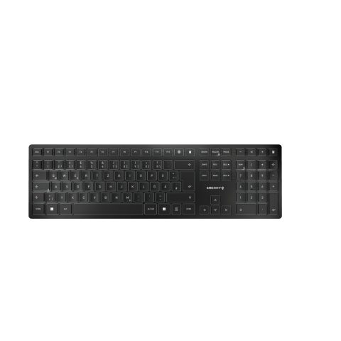 Cherry KW 9100 SLIM keyboard Universal RF Wireless + Bluetooth QWERTZ German Bl…