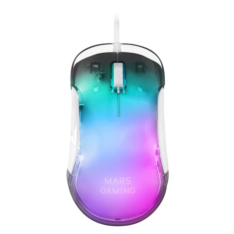 Mars Gaming MMGLOWW pele Speļu Labā roka USB Type-A Optisks 12800 DPI