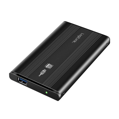 LogiLink UA0106 cieto disku uzglabāšanas sistēma HDD korpuss Melns 2.5" USB baroš…