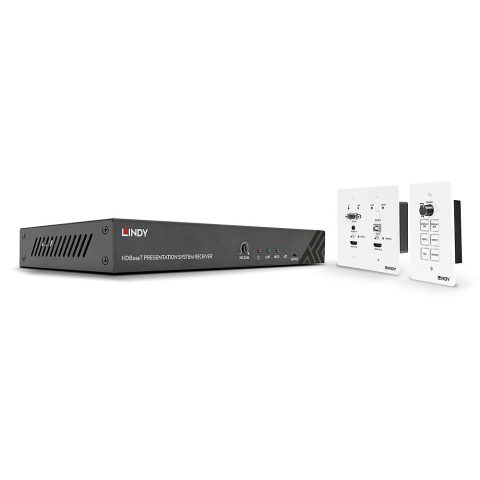 Lindy 38288 AV pagarinātājs Audio/video raidītājs un uztvērējs Melns