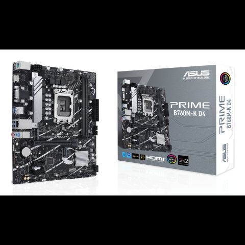 Asus PRIME B760M-K D4 Intel B760 LGA 1700 mikro ATX