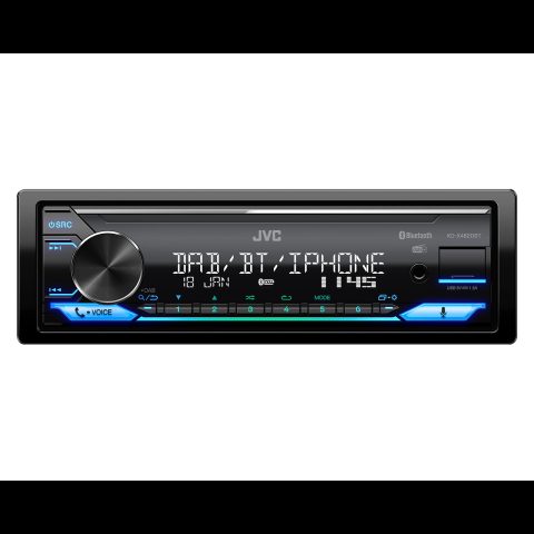 JVC KD-X482DBT Melns 200 W Bluetooth