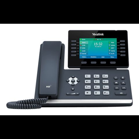 Yealink SIP-T54W IP tālrunis Melns 10 rindas LCD Wi-Fi