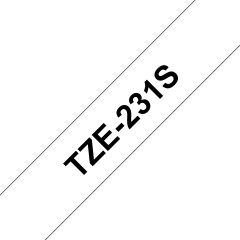 Brother TZE231S этикеточная лента Черный на белом TZe
