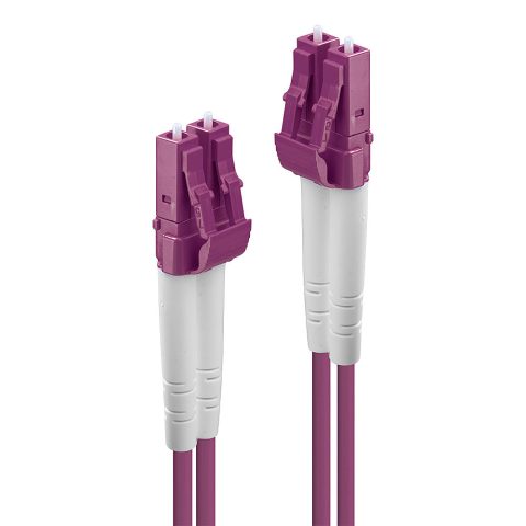 Lindy 46343 InfiniBand un optiskās šķiedras kabelis 5 m LC Rozā