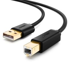 Ugreen 10351 USB kabelis USB 2.0 3 m USB A USB B Melns