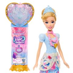 Disney Princess Jewel Reveal Cinderella Fashion Doll w/ 8 Surprises Including Gem Box &…
