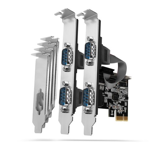 Axagon PCEA-S4N PCIe - 4x serial port 250 kbps adapter w. SP & LP
