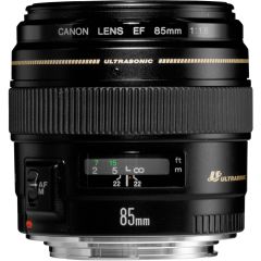 Canon EF 85mm f/1.8 USM SLR Telefoto objektīvs Melns