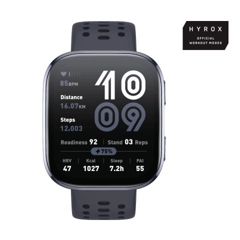 Amazfit Bip 6 Black 5 cm (1.97") AMOLED Digitāls 390 x 450 pikseļi Skārienjūtīga…
