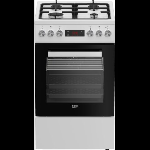 Beko FSM52332DWDT Brīvi stāvoša plīts Elektrisks Gāzes Balts