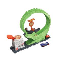 Mattel Hot Wheels City Gator Loop Pizza Place Playset