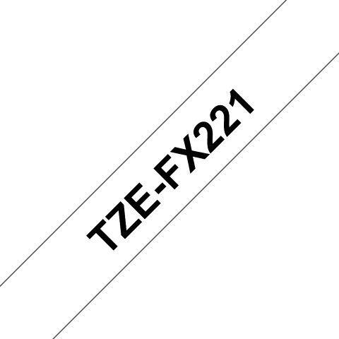 Brother TZE-FX221 marķēšanas lenta Melns uz balta
