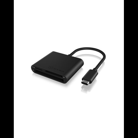 Icy Box IB-CR301-C3 card reader USB 3.2 Gen 1 (3.1 Gen 1) Type-C Black