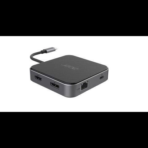 Acer 7-in-1 USB 4 Dongle Vadu USB4 Melns