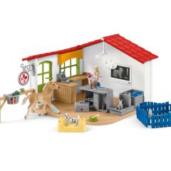Schleich Veterinarian practice with pets