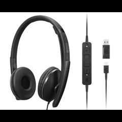Lenovo 4XD1M45627 headphones/headset Wired Head-band USB Type-C Black