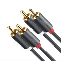 Ugreen 10520 audio kabelis 5 m 2 x RCA Melns