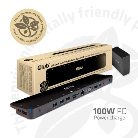 Club 3D CLUB3D CSV-1564W100 док-станция для ноутбука Док-разъём USB 3.2 Gen 1 (3…