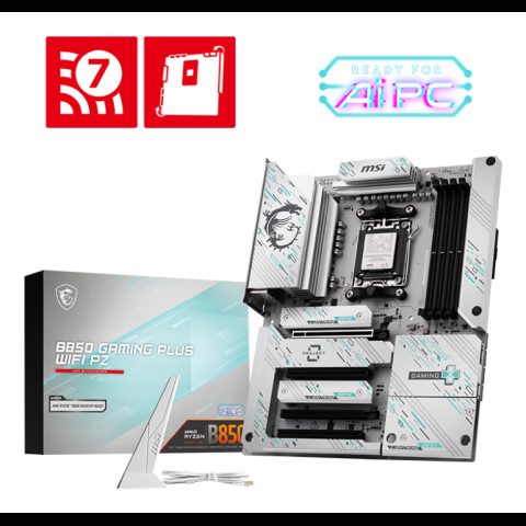 MSI B850 GAMING PLUS WIFI PZ mātes plate AMD B850 AM5 pieslēgvieta ATX