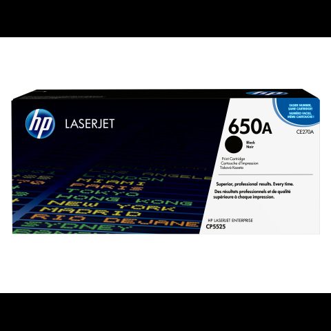 Hewlett Packard (HP) HP 650A Black Original LaserJet Toner Cartridge