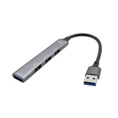 I-tec Metal U3HUBMETALMINI4 interfeisa centrmezgls USB 3.2 Gen 1 (3.1 Gen 1) T…