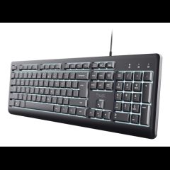 Trust Primo Beleuchtete keyboard Home/Office USB QWERTY US English Black