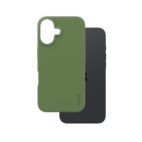 Panzer Glass PanzerGlass CARE™ by ® Case Green iPhone 16 mobilo telefonu apvalks Aplo…