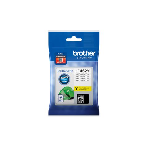 Brother LC462Y tintes kārtridžs 1 pcs Oriģināls Standarta produktivitāte Dzelten…