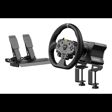 Moza Racing RS20 spēļu kontrolierīce Melns Stūre + pedāļi PC (dators)